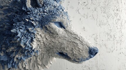 polar bear on the beach