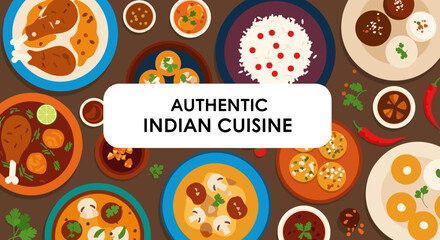 A delicious journey through the vibrant flavors of authentic indian cuisine enjoying traditional indian food