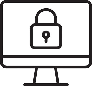Computer Security Icon Representing Cybersecurity and Data Protection for Digital Safety and Secure Online Activity with Secure Website Access