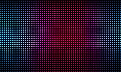 Colorful LED display grid with vibrant hues