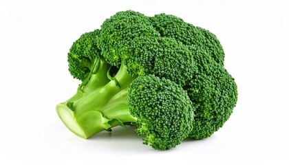 Close-up of fresh broccoli, showcasing vibrant green color and texture, ideal for healthy eating and cooking concepts.