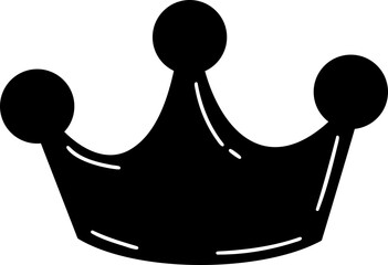 black crown isolated on white