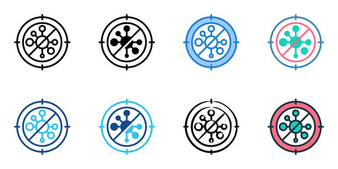 Mold removal icon set multiple style collection 
