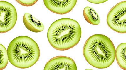 Fototapeta premium Kiwi Mini Repeating Pattern