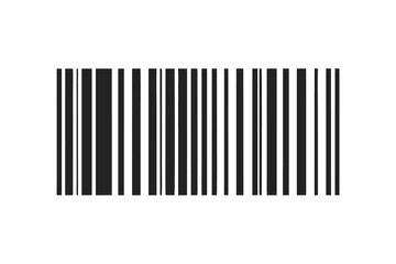 Isolated Barcode Black and White Vertical Lines for Product Identification Purposes