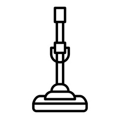 Flat Outline Spin Mop Icon – Squeeze Mop for Easy Floor Cleaning
