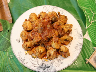 Stir-fried chicken with barbecue sauce — tender chicken pieces cooked in a sweet and smoky BBQ sauce, perfect for a flavorful and quick meal.