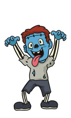 zombie illustration for halloween event vector