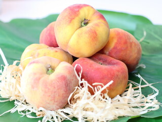 Peach — a juicy and sweet stone fruit known for its fuzzy skin and fragrant aroma. Rich in vitamins and antioxidants, peaches are enjoyed fresh, in desserts, or as ingredients in savory dishes. 