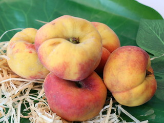 Peach — a juicy and sweet stone fruit known for its fuzzy skin and fragrant aroma. Rich in vitamins and antioxidants, peaches are enjoyed fresh, in desserts, or as ingredients in savory dishes. 