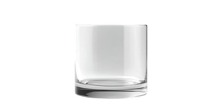 Sleek Water Glass Transparent Background