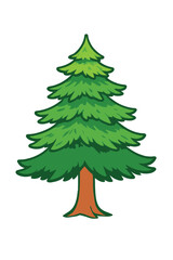 nature tree, season fall and branch plant, vector illustration