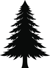 Christmas tree silhouette