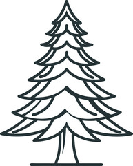 Christmas tree vector illustration