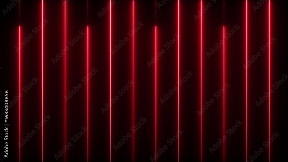 Poster neon line up animation. glowing up laser line motion. line moving video. the direction of the horizo