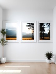 Minimalist White Frames