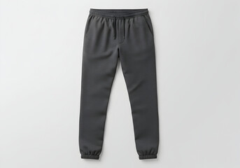 Gray Jogger Pants Isolated on White Background, Apparel, Fashion