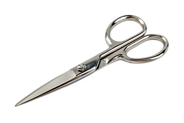 Obraz premium High-Quality Stainless Steel Small Precision Scissors for Detail Work Isolated on transparent background, cutout 