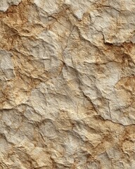 Naklejka premium Textured stone surface with varying shades of tan and beige