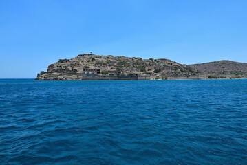 Festung auf Insel Spinalonga in Griechenland
