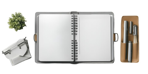 Smart Planner with Digital Sync Interface Transparent Background