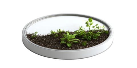 Smart Temperature Controlled Container with Blank Surface Transparent Background