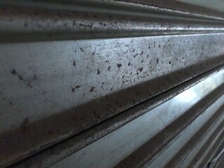 The Texture Of The Aluminum Wall Is Slightly Rusty, With A Slight Blur In The Background, Wallpaper.
