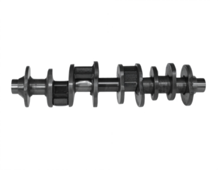 Precision engineered metal shaft with multiple machined lobes for industrial applications