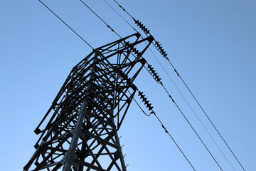 a high-voltage electricity transmission tower, commonly known as a power line tower or pylon...