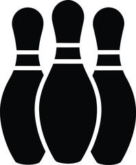 Three Bowling Pins Icon