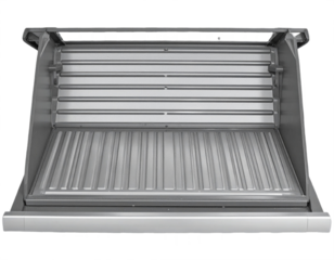 Stainless steel rotisserie grill insert for professional outdoor cooking experiences