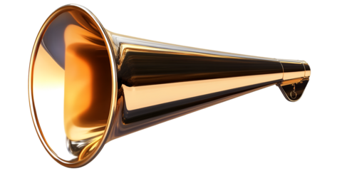 Social Justice Megaphone with Blank Space Transparent Background