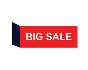 big sale, big sale square isolated sign, big sale sticker