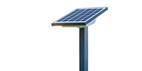 Obraz premium Solar Powered Garden Light with Blank Design Transparent Background