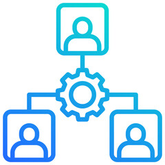 Fototapeta premium Organization Structure Icon