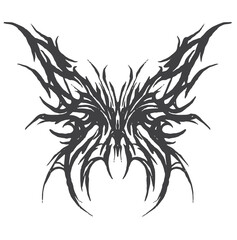 cool star butterfly illustration with darkness theme