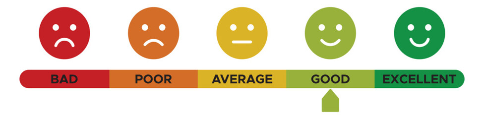 Feedback rating scale with emoticons. Feedback rating scale with emoticons solid and colorful icons or symbol. vector illustration collection. eps file. 