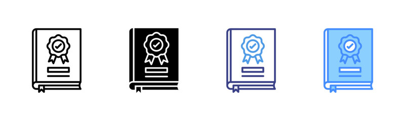 Guideline icon set multiple style collection