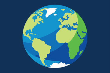 Naklejka premium planet earth in space