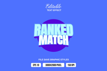 Premium ranked match this text effects can be edited again, suitable poster, template white background.