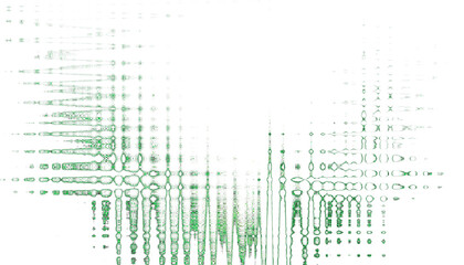 Onde verte et jaune sur fond transparent.