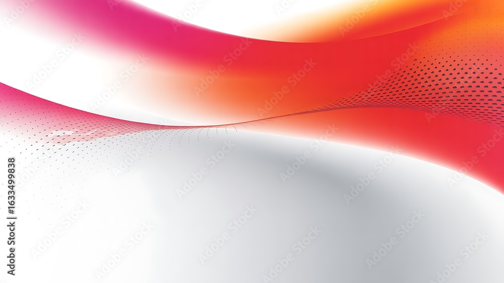 Poster vibrant gradient wave with subtle dot pattern creates dynamic modern abstract background for design
