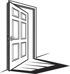 black and white doors