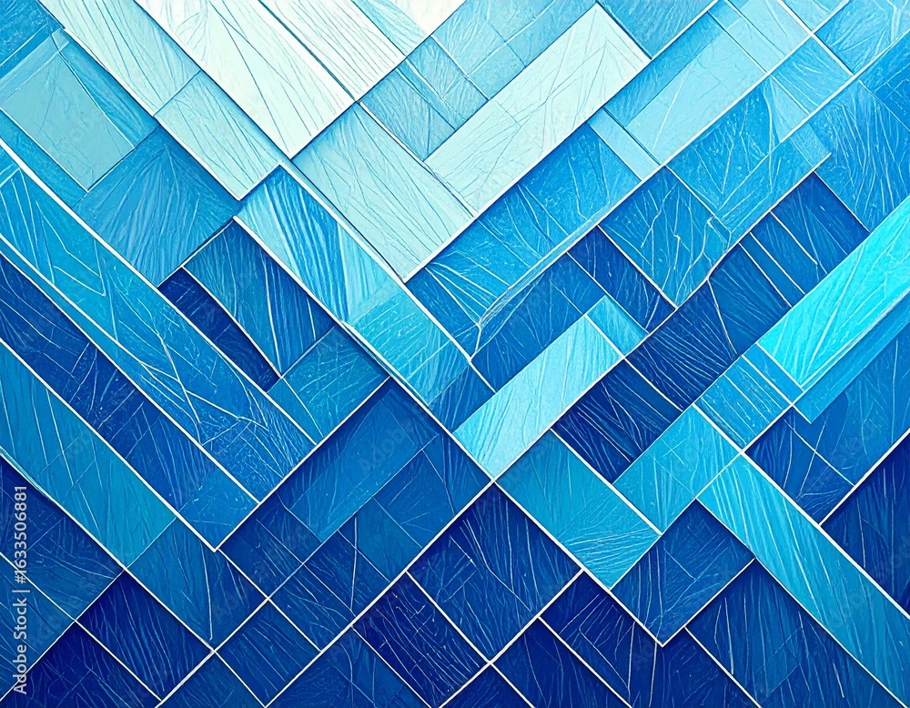 Poster abstract tech circuit pattern with neon blue lines, creating a modern and dynamic futuristic digital