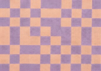 Hand drawn checkerboard pattern with a rough texture, perfect for backgrounds and designs