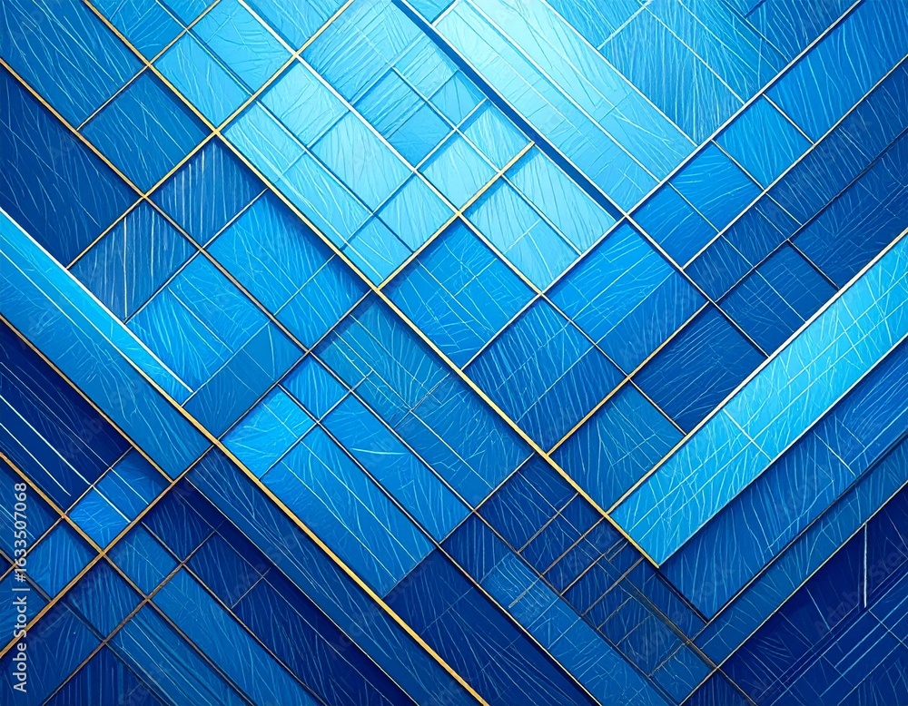 Poster abstract tech circuit pattern with neon blue lines, creating a modern and dynamic futuristic digital