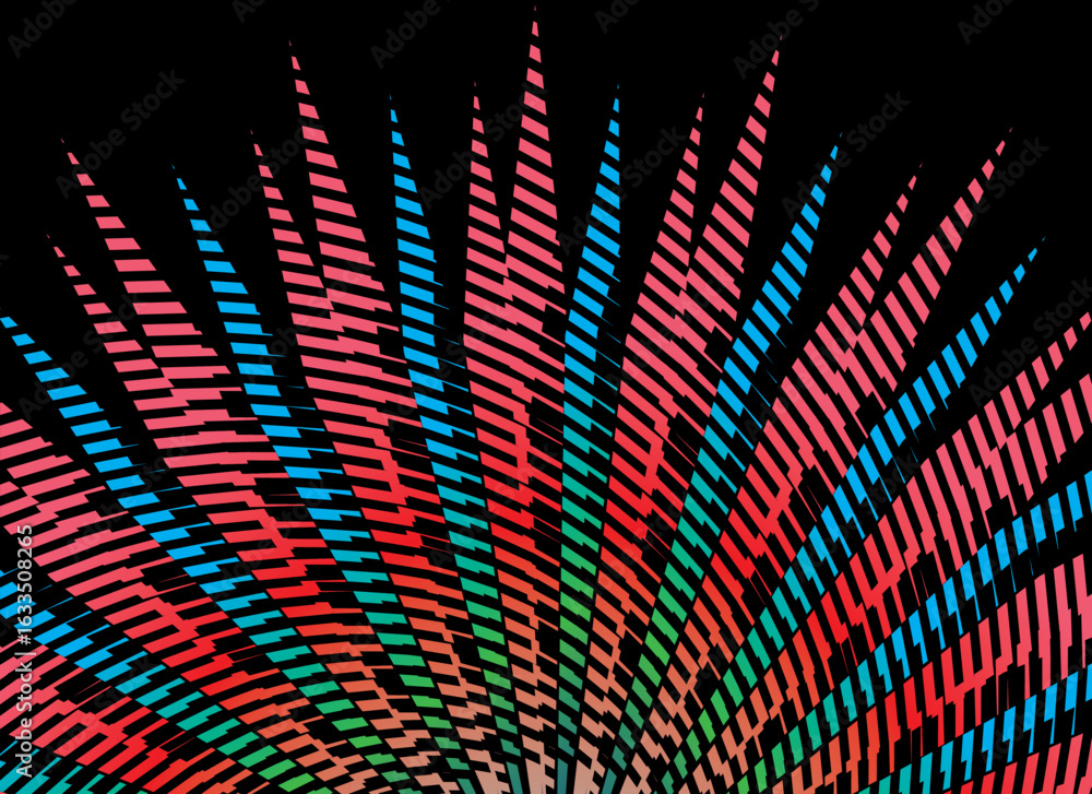 Aufkleber the modern abstract vector background features a pattern of colorful parallel lines, creating a dyna