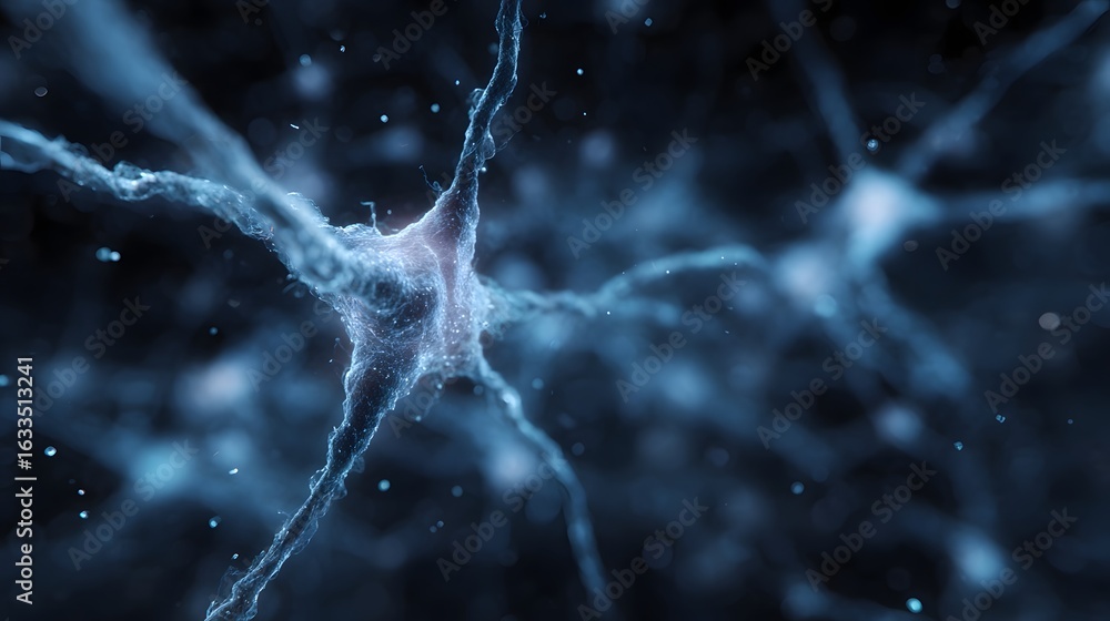 Aufkleber intricate neural network visualization with digital lighting