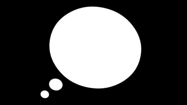 Transparent Speech Bubble Animation with Alpha Channel