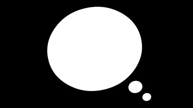 Transparent Speech Bubble Animation with Alpha Channel